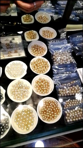 缅甸金珠 大溪地黑珍珠