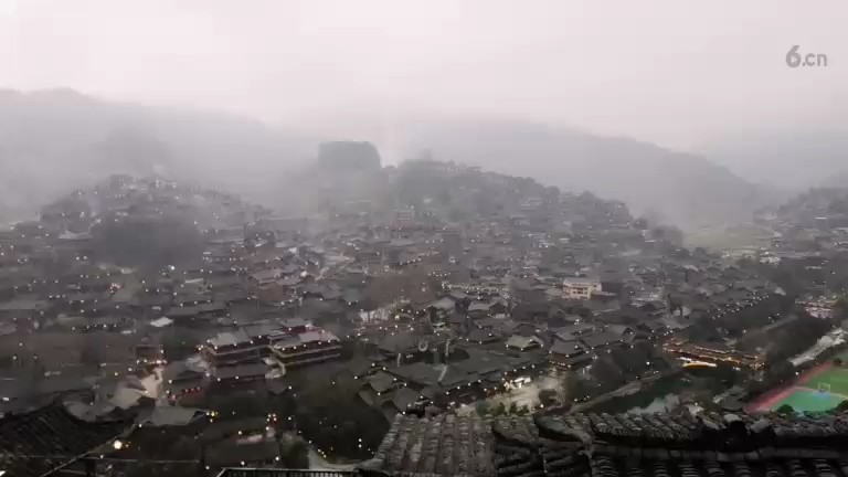 贵州省雷山县，西江千户苗寨观景