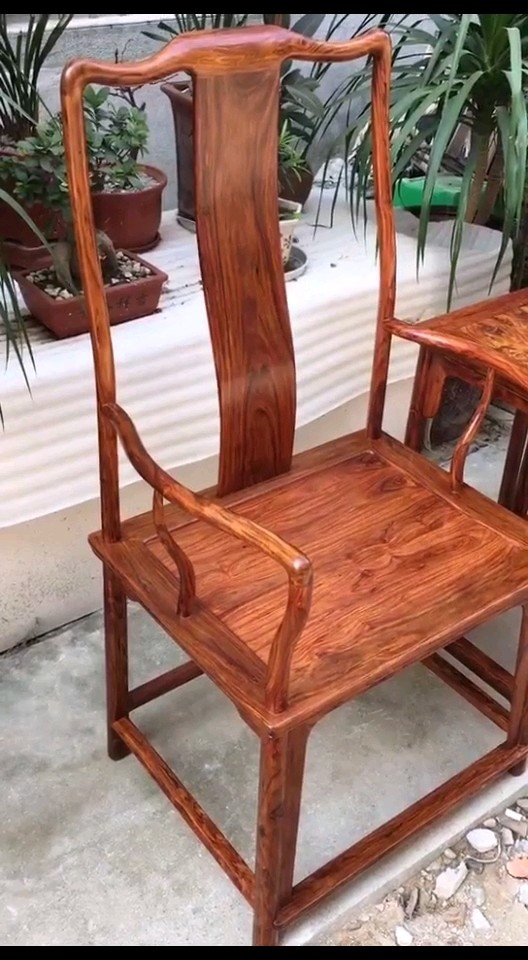 帝王木…海南黄花梨官帽椅