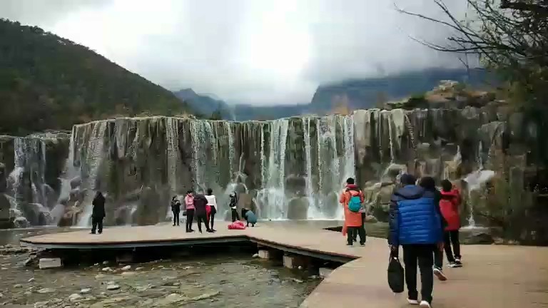云南蓝月谷的风景