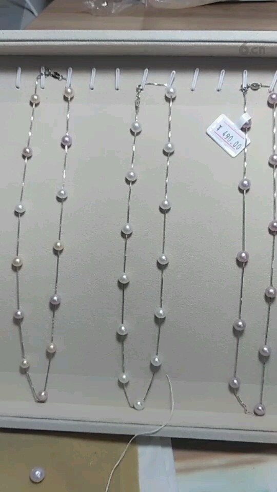 150一条天然淡水珍珠纯银项链