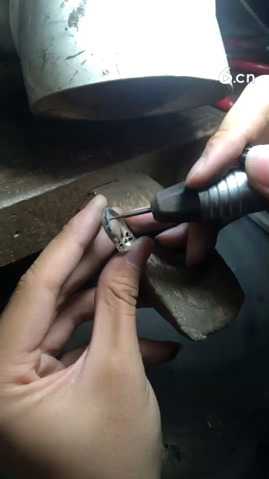 戒指加工直磨过程