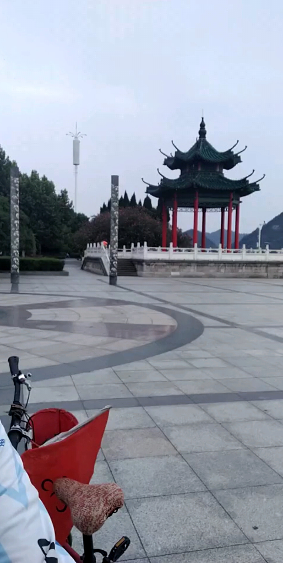 我在骑自行车