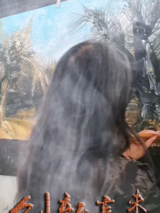 双手多笔时空国画创作 秋景