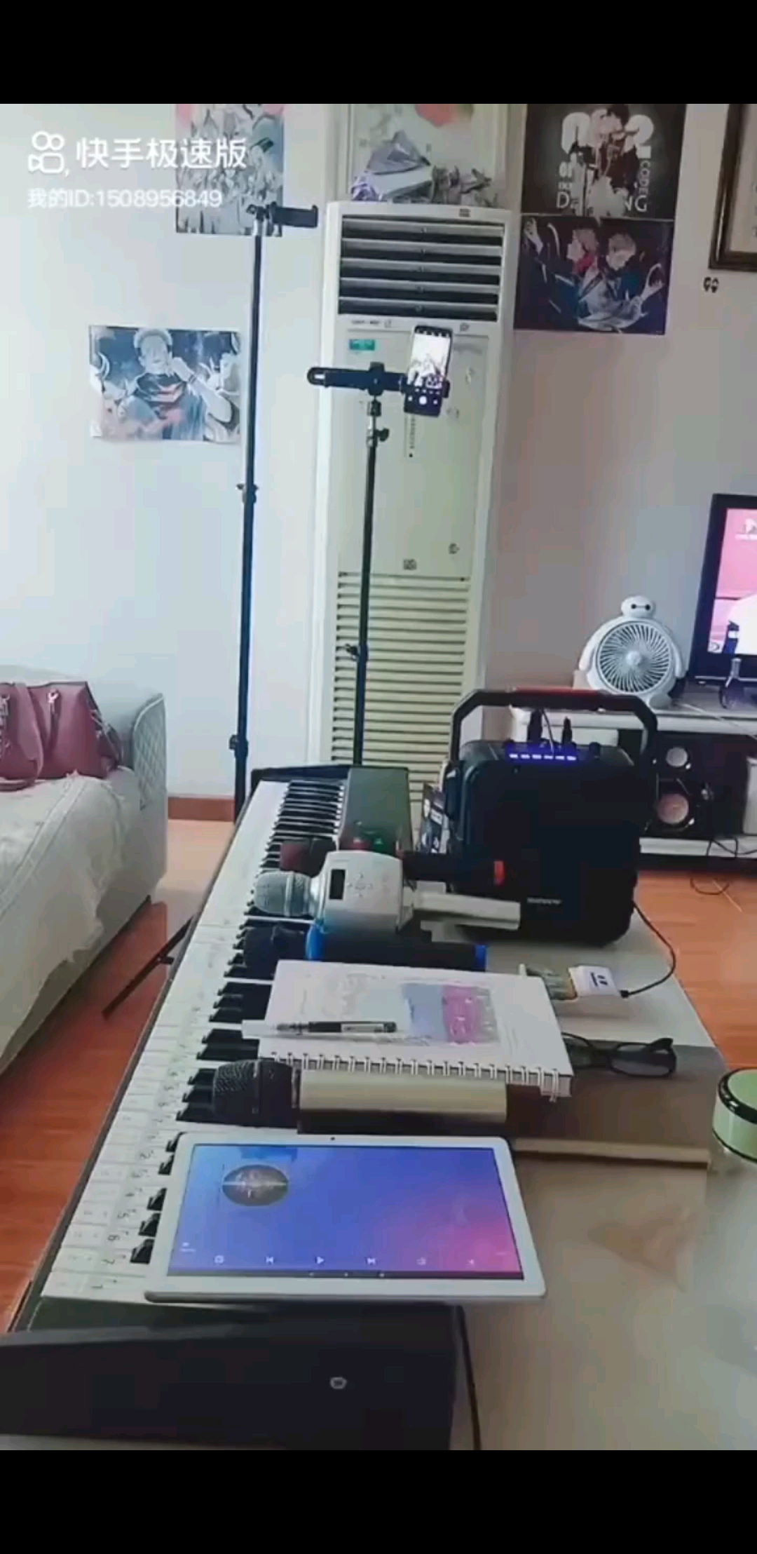 爱唱歌，爱弹琴