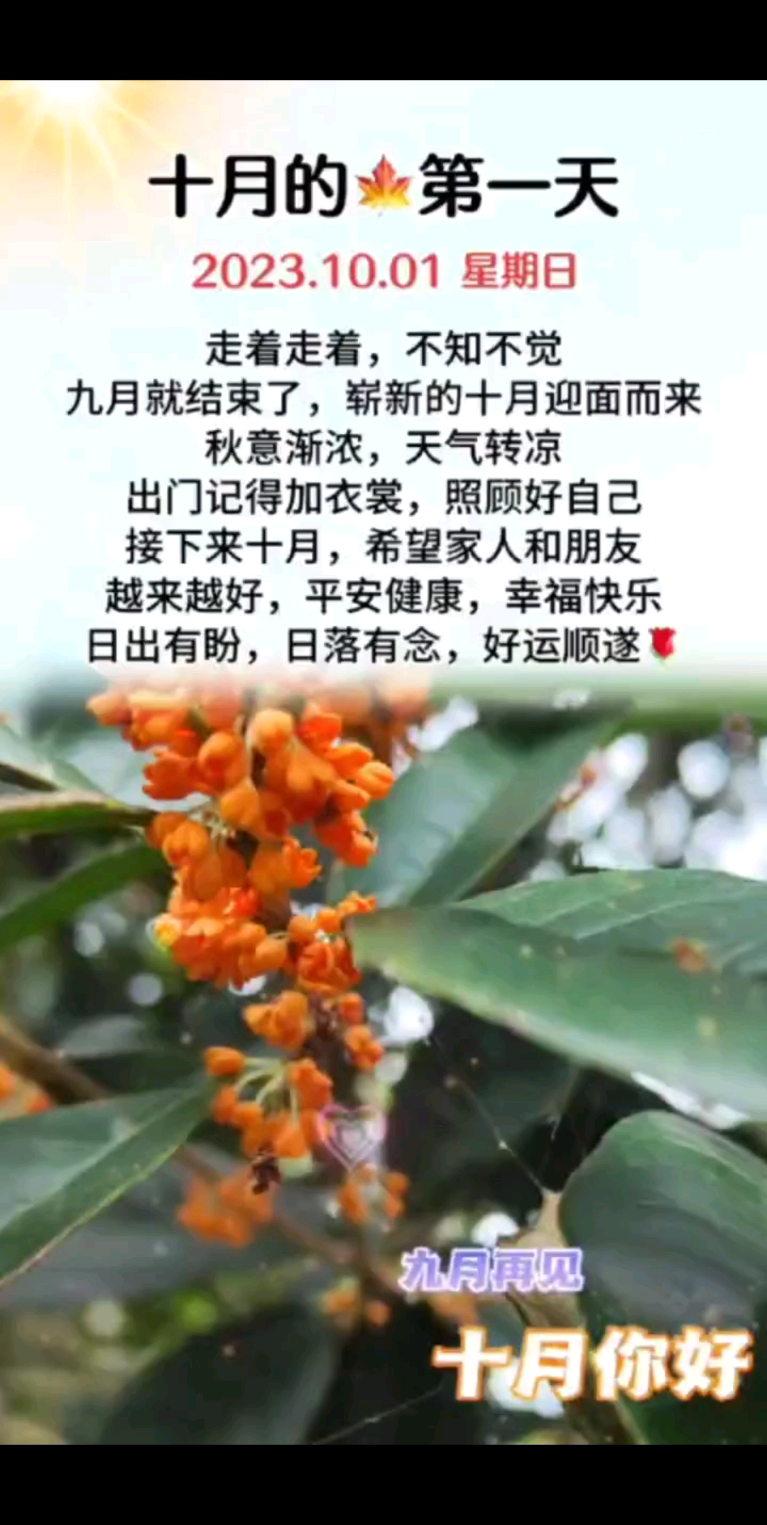 祝大家国庆节快乐！